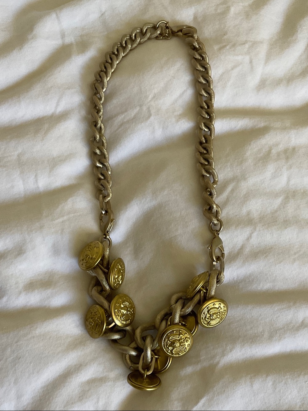 CABi Gold-Tone Coin Statement Necklace - Women Jewelry